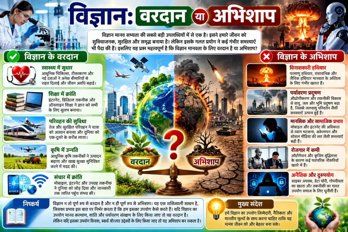विज्ञान: वरदान या अभिशाप पर निबंध